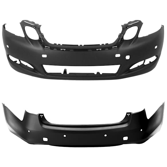 Front and Rear Primed Bumper Cover