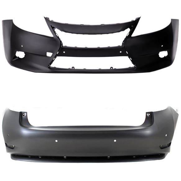 Front and Rear Primed Bumper Cover