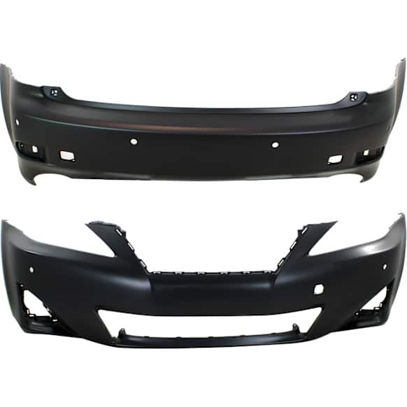 Front and Rear Primed Bumper Cover