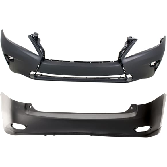 Front and Rear Primed Bumper Cover Base