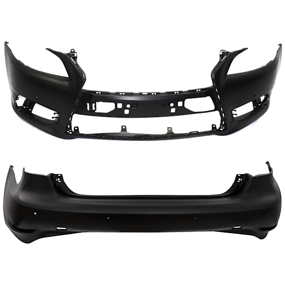 Front and Rear Primed Bumper Cover