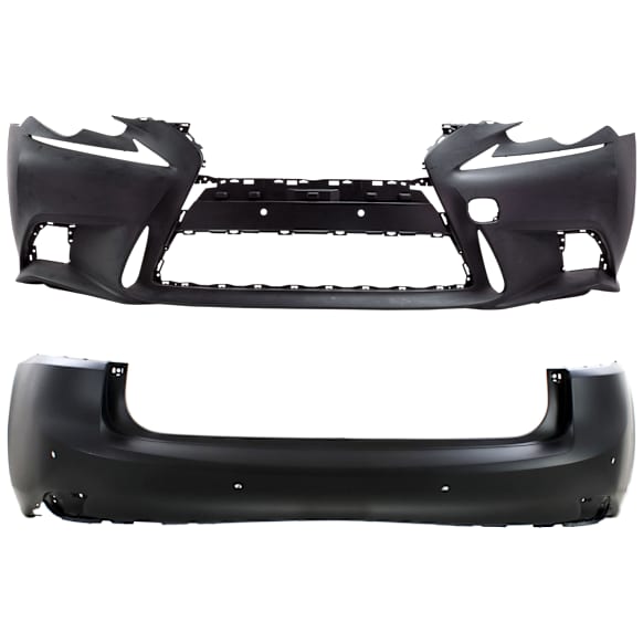 Front and Rear Primed Bumper Cover