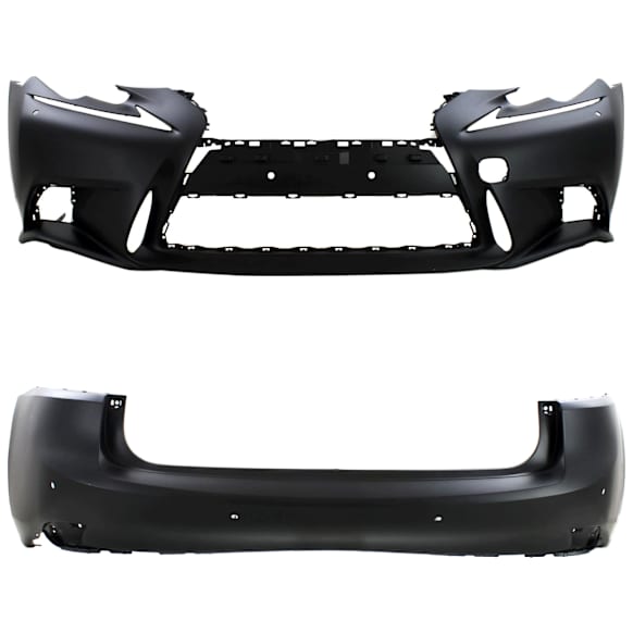 Front and Rear Primed Bumper Cover
