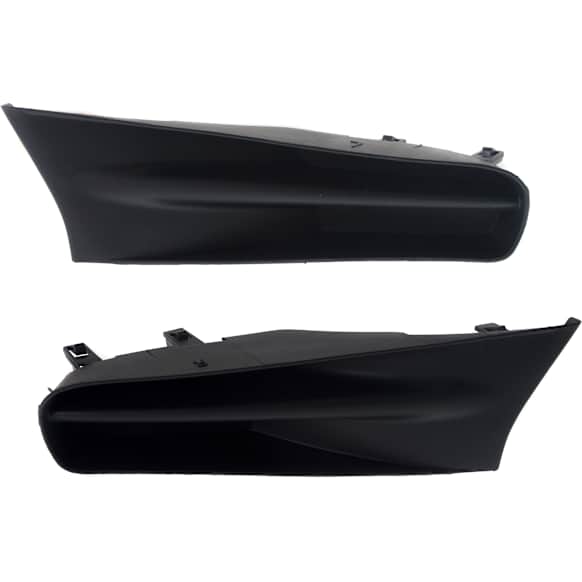 Front, Driver and Passenger Side Bumper Grilles, Textured Black