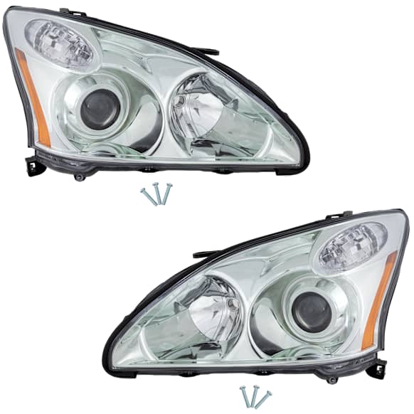 2004 Lexus RX330 - Driver and Passenger Side HID/Xenon Headlight, Without bulb(s), For Models Without Adaptive Front-Lighting System, Japan Built Vehicle, OE Replacement
