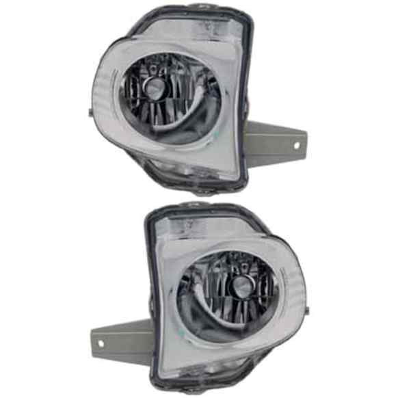 Front, Driver and Passenger Side Fog Lights, Without Bulb(s), Halogen