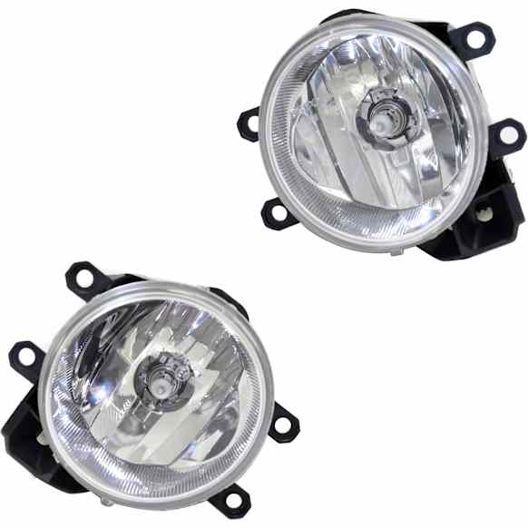 Front, Driver and Passenger Side Fog Lights, With bulb(s), Halogen