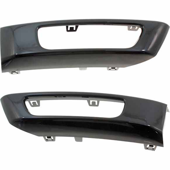 Front, Driver and Passenger Side Fog Light Trims, Textured Black
