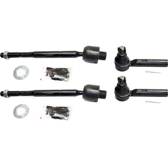Front, Driver and Passenger Side, Inner and Outer Tie Rod Ends