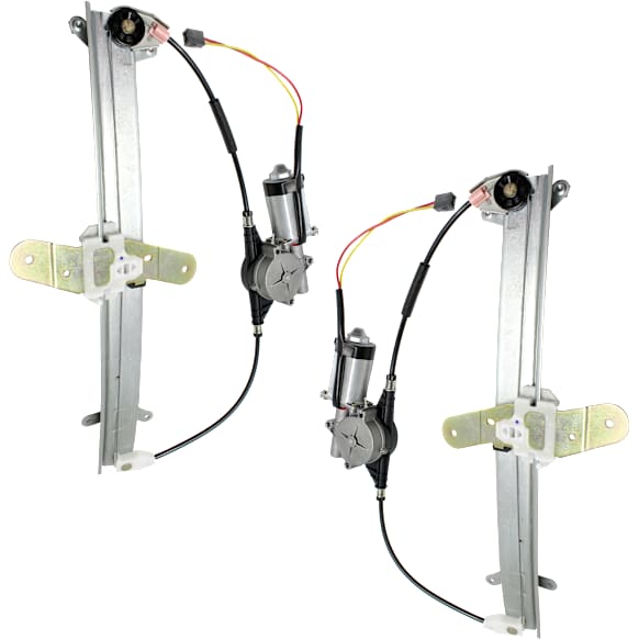 1998-2011 Lincoln Town Car - Front, Driver and Passenger Side Power Window Regulator, With Motor