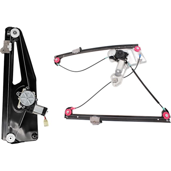 Front And Rear, Driver Side Power Window Regulator, With Motor