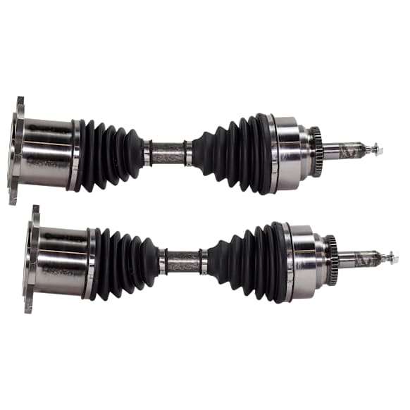 Front, Driver and Passenger Side Axle Assemblies, 4WD