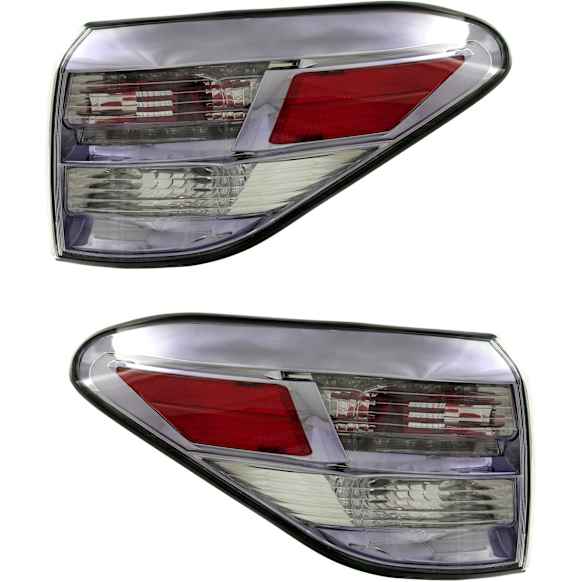 Driver and Passenger Side, Outer Tail Lights, without Bulb, Halogen, Mounts on Quarter Panel, Japan Built Vehicle