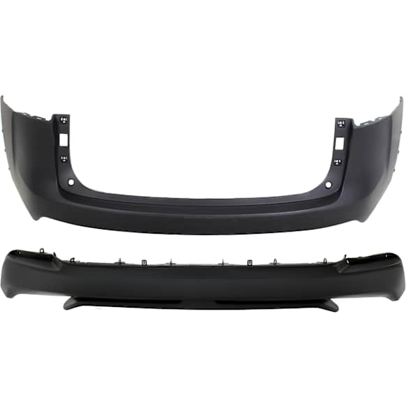 Rear, Upper and Lower Upper - Primed, Lower - Textured Bumper Cover CAPA Certified