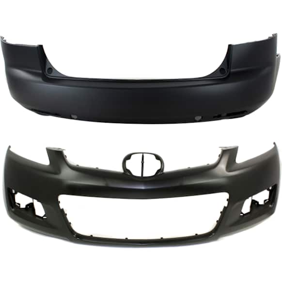 Front and Rear Primed Bumper Cover