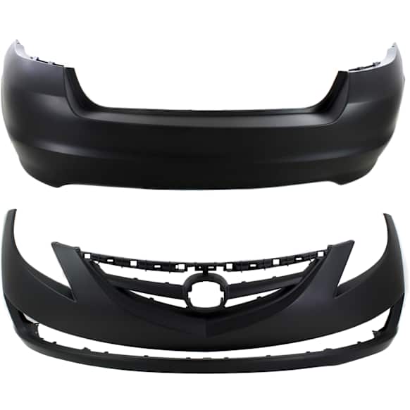 Front and Rear Primed Bumper Cover 2.5L, 4Cyl, CAPA Certified