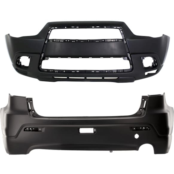 Front and Rear Primed Bumper Cover