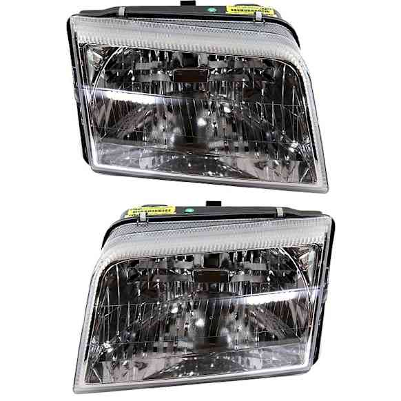 Driver and Passenger Side Halogen Headlight, With bulb(s), OE Replacement, CAPA Certified