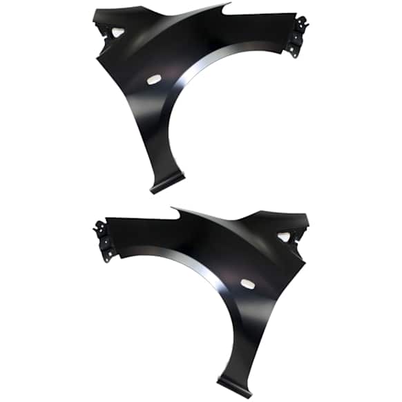 Front, Driver and Passenger Side Fenders, With turn signal light hole, CAPA CERTIFIED