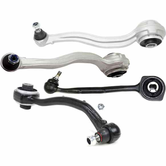 Front, Driver and Passenger Side, Lower, Frontward and Rearward Control Arms, Includes (4) Control Arm