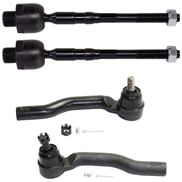 Front, Driver and Passenger Side, Inner and Outer Tie Rod End