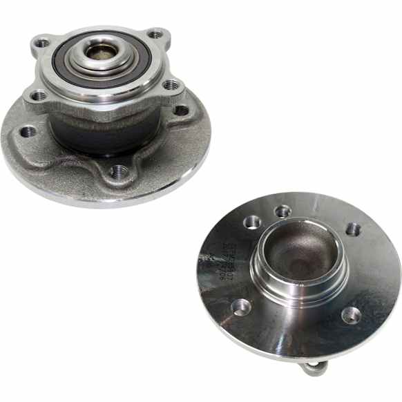 Rear, Driver and Passenger Side Wheel Hub, 4 Lugs, With Bearing, 1.6L, 4Cyl