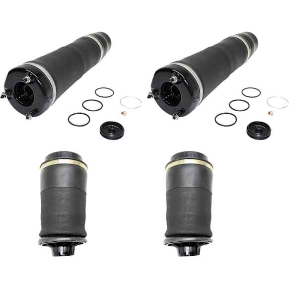 Front and Rear, Driver and Passenger Side Air Spring, Set of 4