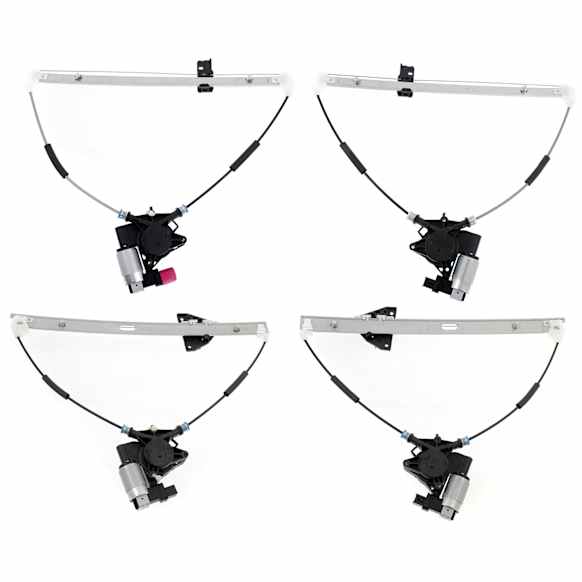 2009 Mazda 5 - Front and Rear, Driver and Passenger Side Power Window Regulator, With Motor