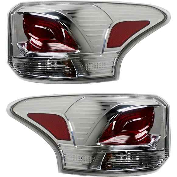 Driver and Passenger Side Halogen Tail Light, With bulb(s), OE Replacement