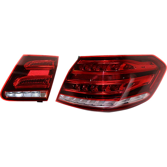 Passenger Side, Inner and Outer Halogen/LED Combo Tail Light, With bulb(s), OE Replacement, CAPA Certified
