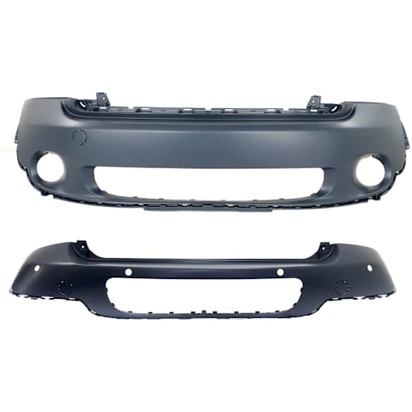 Front and Rear Primed Bumper Cover
