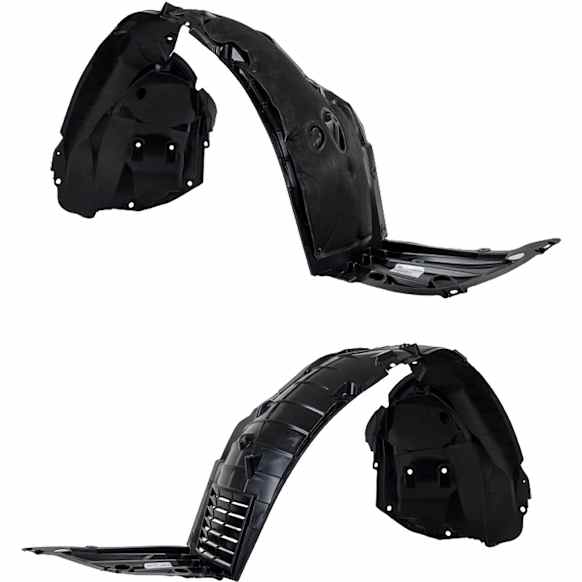 Sedan Front, Driver and Passenger Side Fender Liner CAPA Certified