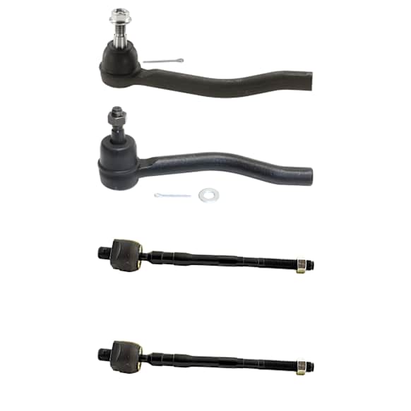 Front, Driver and Passenger Side, Inner and Outer Tie Rod End