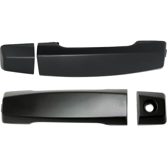 2016-2018 Nissan Titan XD - Front, Driver and Passenger Side Exterior Door Handles, Primed, Driver Side - With Key Hole; Passenger Side - Without Key Hole