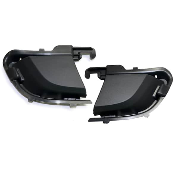 2018 Porsche Cayenne - Front, Driver and Passenger Side Fog Light Cover, For Models Without Park Assist System, Textured Black