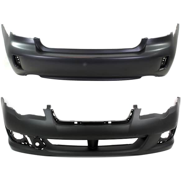 Sedan Front and Rear Primed Bumper Cover