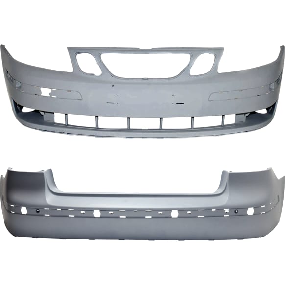 Front and Rear Primed Bumper Cover