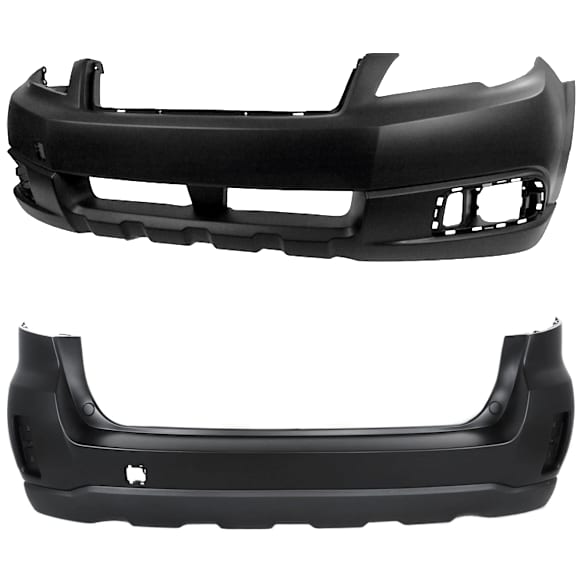 Front and Rear Primed Bumper Cover
