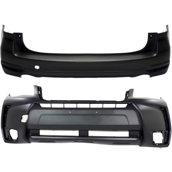 Front and Rear Primed Bumper Cover CAPA Certified