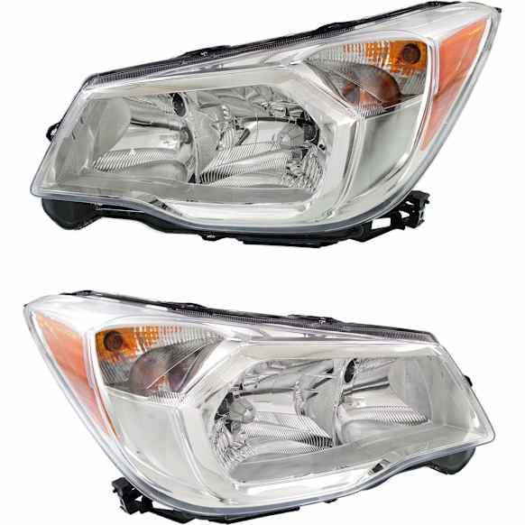 Driver and Passenger Side Headlights, with Bulbs, Halogen, 2.5L Models, with wiring harness, CAPA Certified