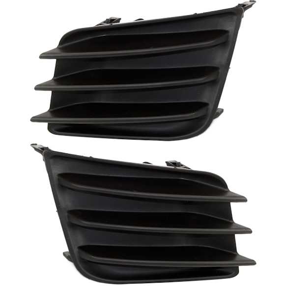 2013 Scion tC - Front, Driver and Passenger Side Fog Light Cover, Textured Black