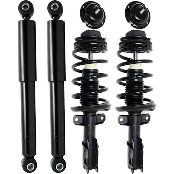 Front and Rear, Driver and Passenger Side Shock and Fully Loaded Strut