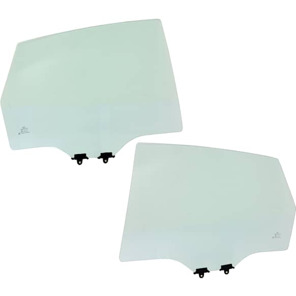 Rear, Driver and Passenger Side Door Glasses, Green Tint, Replaces NAGS No. FD23605 GTYN, FD23606 GTYN