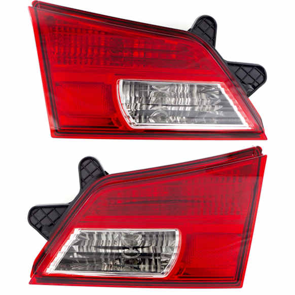 Driver and Passenger Side, Inner Tail Lights, with Bulbs, LED, Mounts on Liftgate