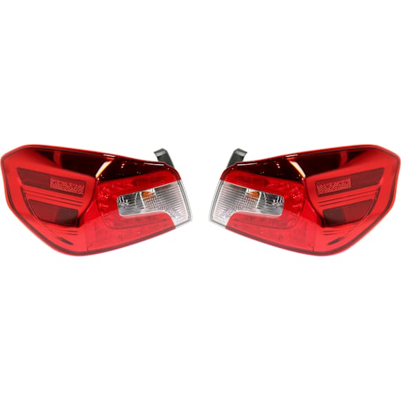 Driver and Passenger Side LED Tail Light, With bulb(s), OE Replacement