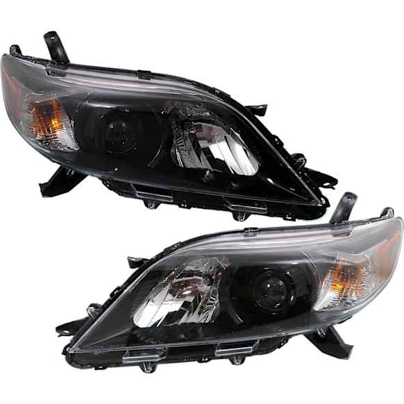 Driver and Passenger Side Headlights, with Bulbs, Halogen, SE Model