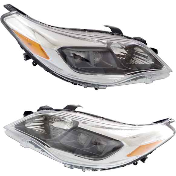 Driver and Passenger Side Halogen Headlight, With bulb(s), OE comparable, CAPA CERTIFIED