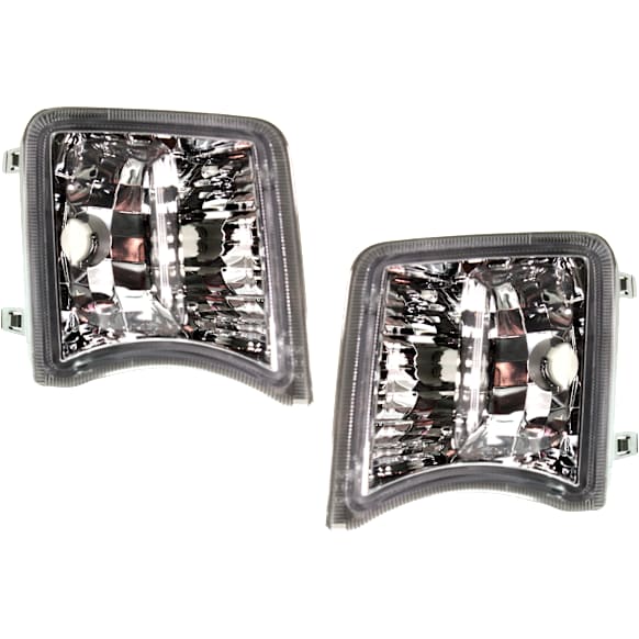 Front, Driver and Passenger Side Turn Signal Light, Without bulb(s)