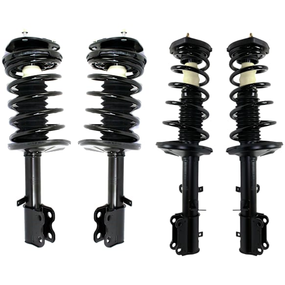 Front and Rear, Driver and Passenger Side Fully Loaded Strut