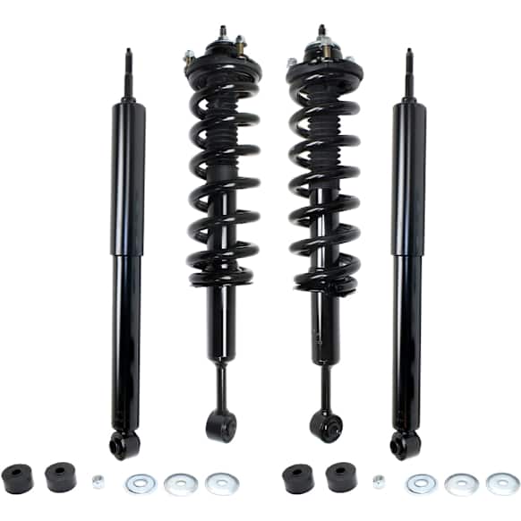 Front and Rear, Driver and Passenger Side Shock and Fully Loaded Strut